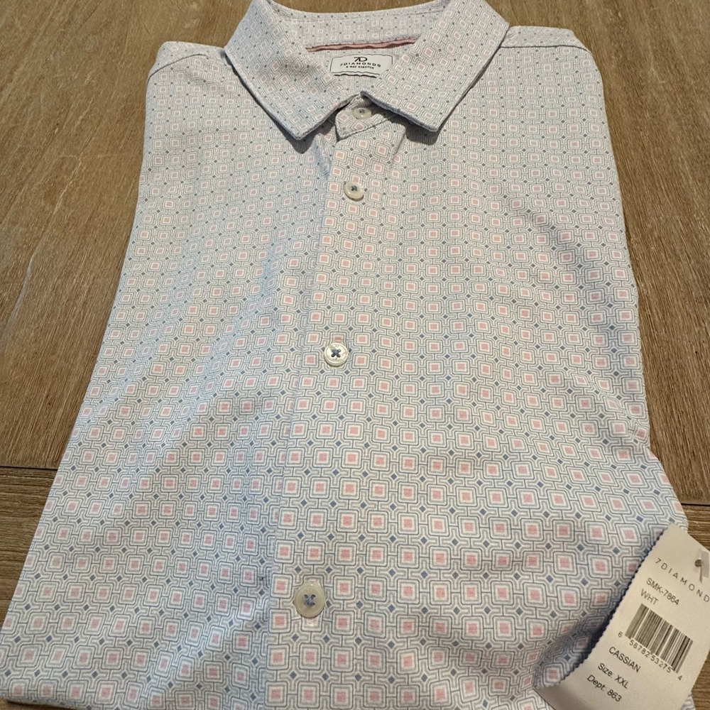 7 Diamonds brand new with tags Men’s XXL 4 way stretch shirt